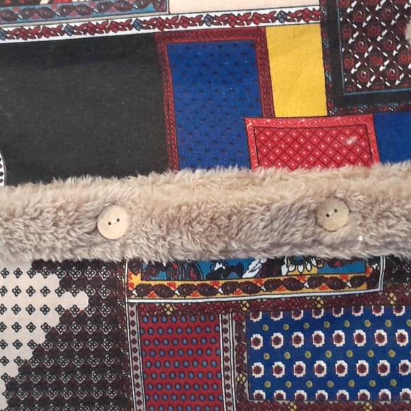 Patchwork Hooded Women's Coat - Picture 2 of 10